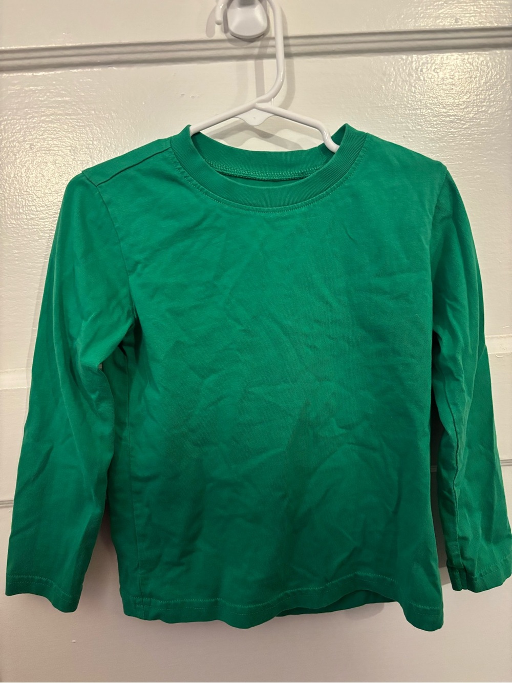 Primary Bright Green Long Sleeve Tee for Kids